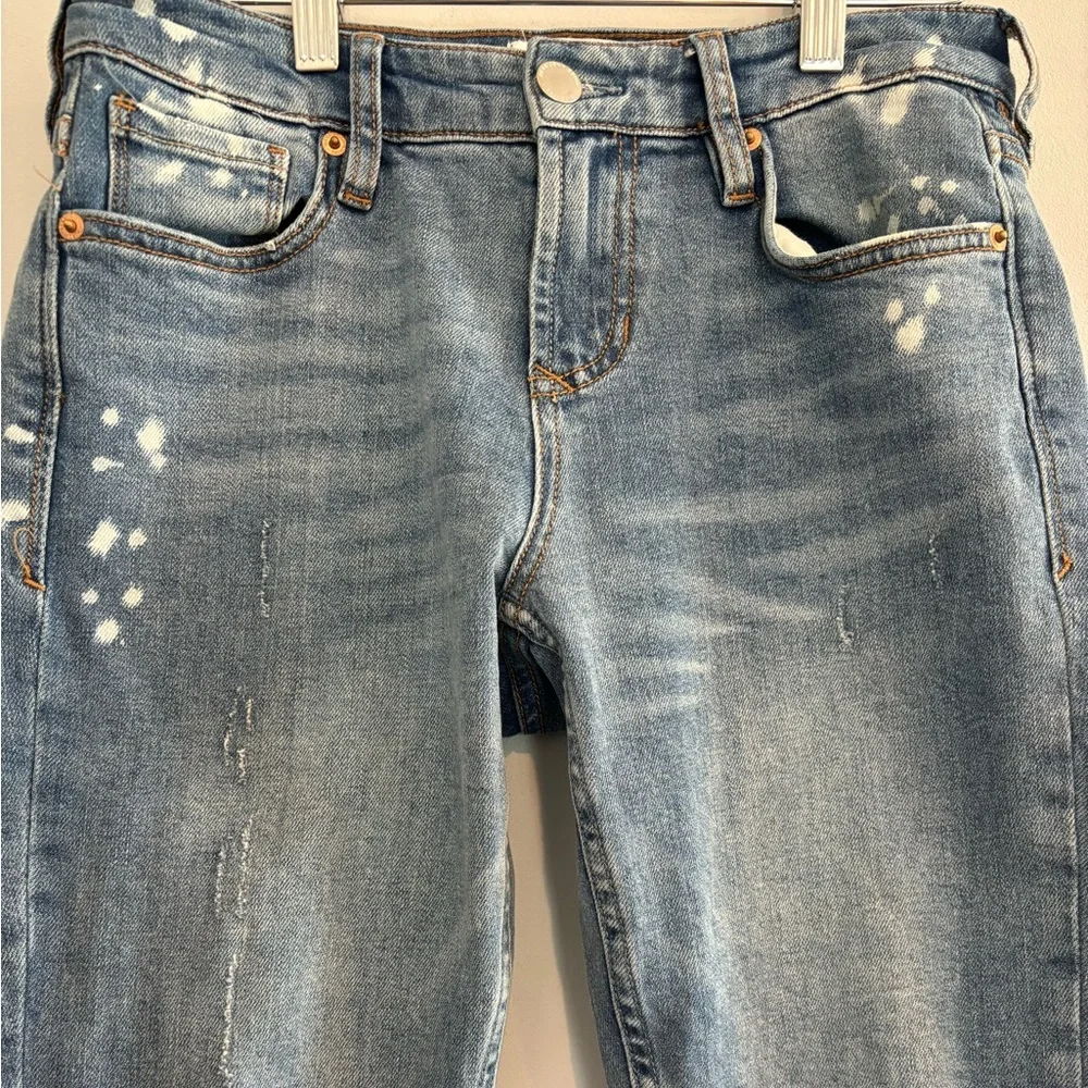 Dear John Blaire Straight Cuffed Distressed Jean Size 24